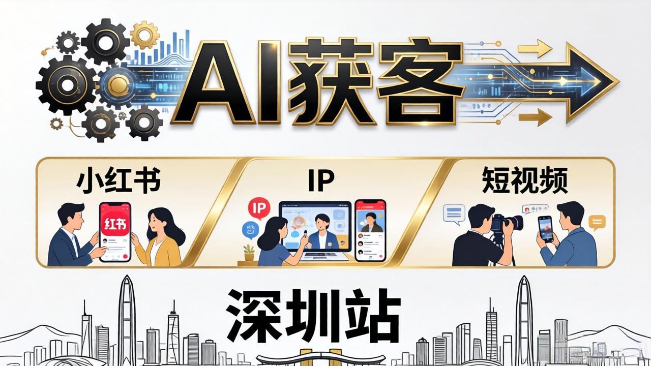2026AI获客大课深圳站:4月17日-19日3天2夜拆透小红书+IP+短视频,老板操盘手必来-熊猫博客