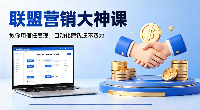 联盟营销大神课,教你用信任变现,自动化賺钱还不费力【原创双语字幕】-熊猫博客