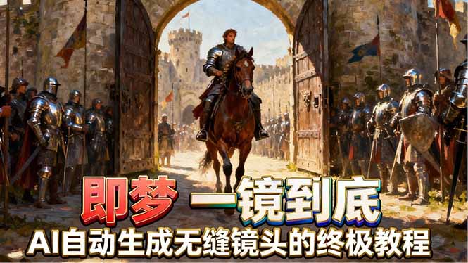 即梦AI一镜到底终极教程,智能补帧+运镜技巧,AI自动生成无缝丝滑长镜头高效出片-熊猫博客