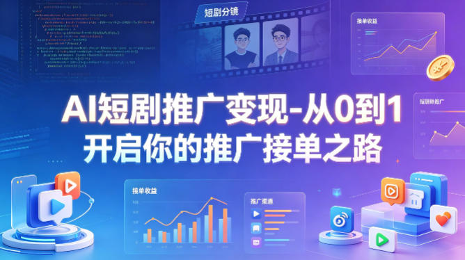 AI短剧推广变现-从0到1开启你的推广接单之路-熊猫博客