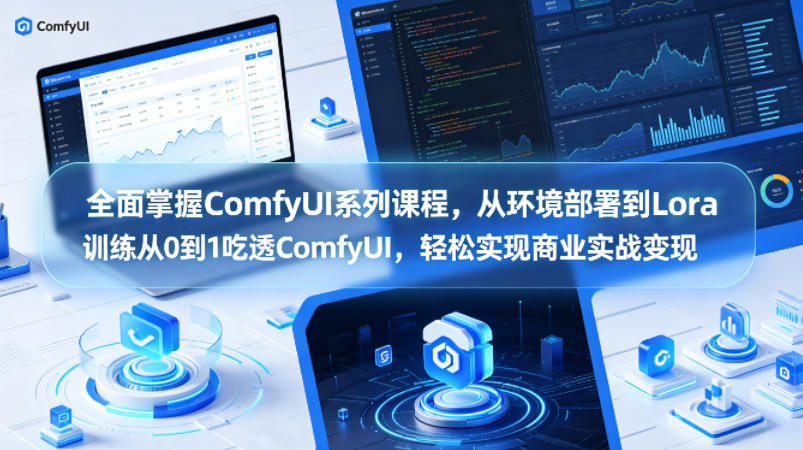 全面掌握ComfyUI系列课程,从环境部署到Lora训练从0到1吃透ComfyUI,轻松实现商业实战变现-熊猫博客