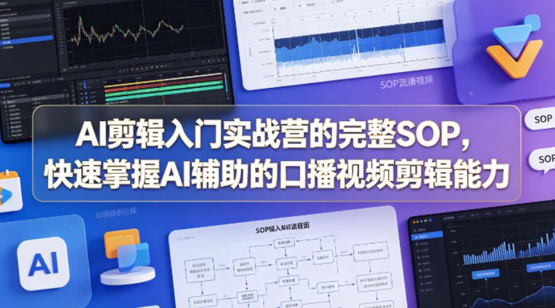 AI剪辑入门实战营的完整SOP，快速掌握AI辅助的口播视频剪辑能力-熊猫博客