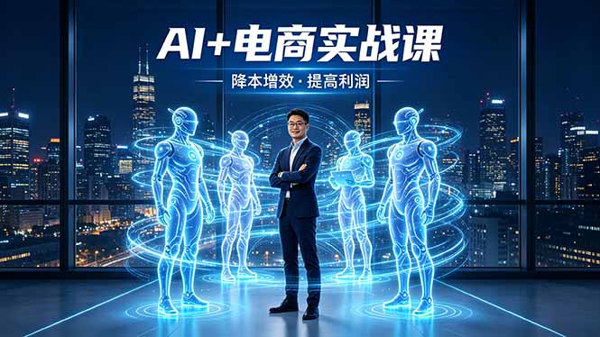 AI+电商实战课,1人+N个AI 智能体,把SOP变AI员工,实现降本增效提高利润-熊猫博客