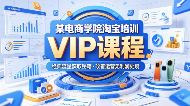 某电商学院淘宝培训VIP课程,各种经典有用的流量获取秘籍,改善运营产品没利润的处境(2026年5月)-熊猫博客