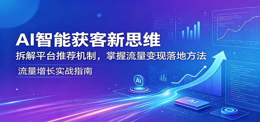 AI智能获客新思维：拆解平台推荐机制，掌握流量变现落地方法-熊猫博客