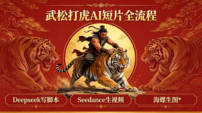 武松打虎AI短片全流程:Deepseek写脚本+Seedance生视频+海螺生图-熊猫博客