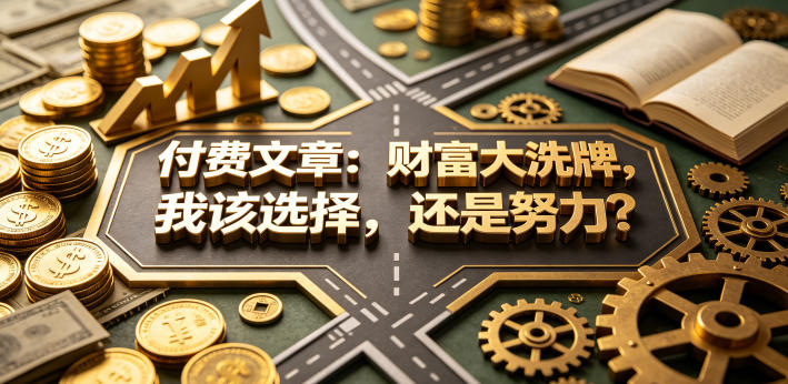 付费文章:财富大洗牌,我该选择,还是努力?-熊猫博客