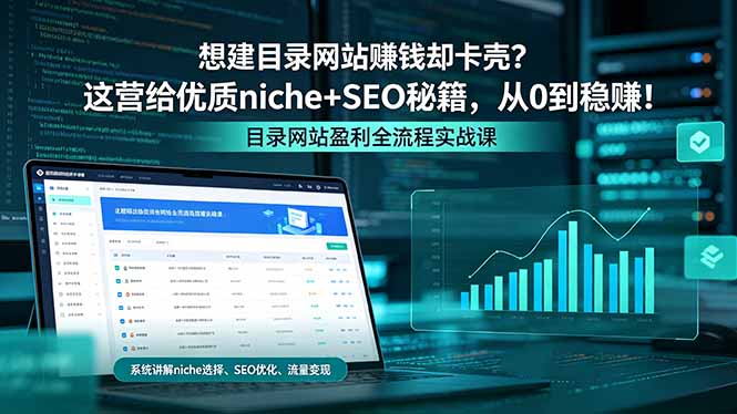 想建目录网站赚钱却卡壳?这营给优质 niche+SEO 秘籍,从 0 到稳赚!-熊猫博客