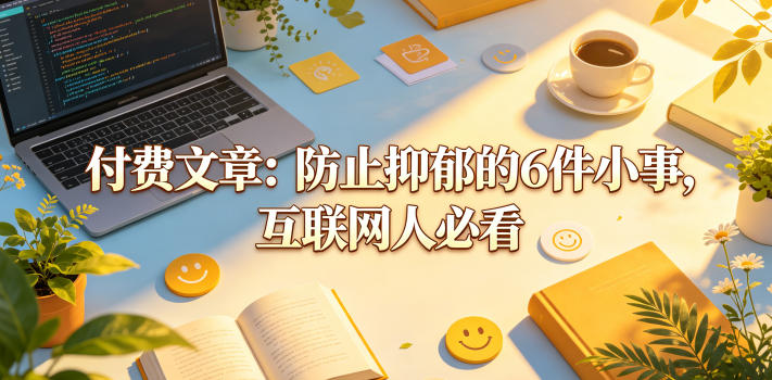 付费文章:防止抑郁的6件小事,互联网人必看!-熊猫博客