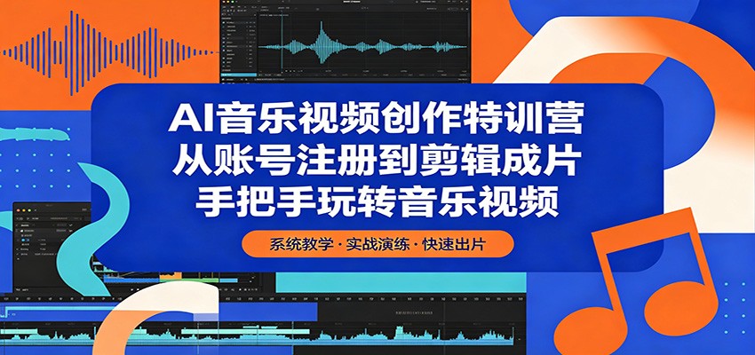 AI音乐视频创作特训营:从账号注册到剪辑成片,手把手玩转音乐视频-熊猫博客