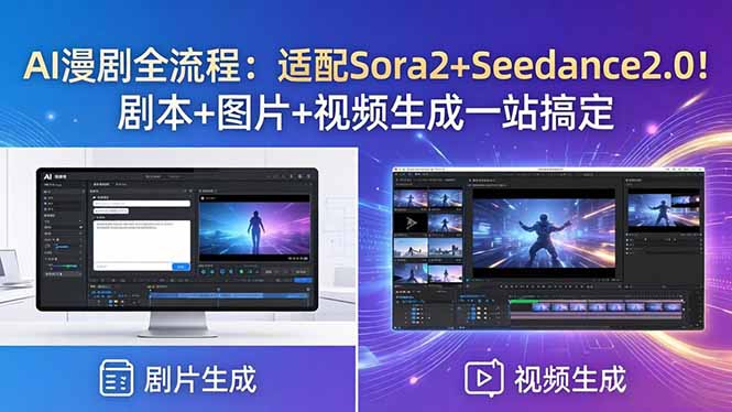 AI漫剧全流程：适配Sora2+Seedance2.0！剧本+图片+视频生成一站搞定-熊猫博客