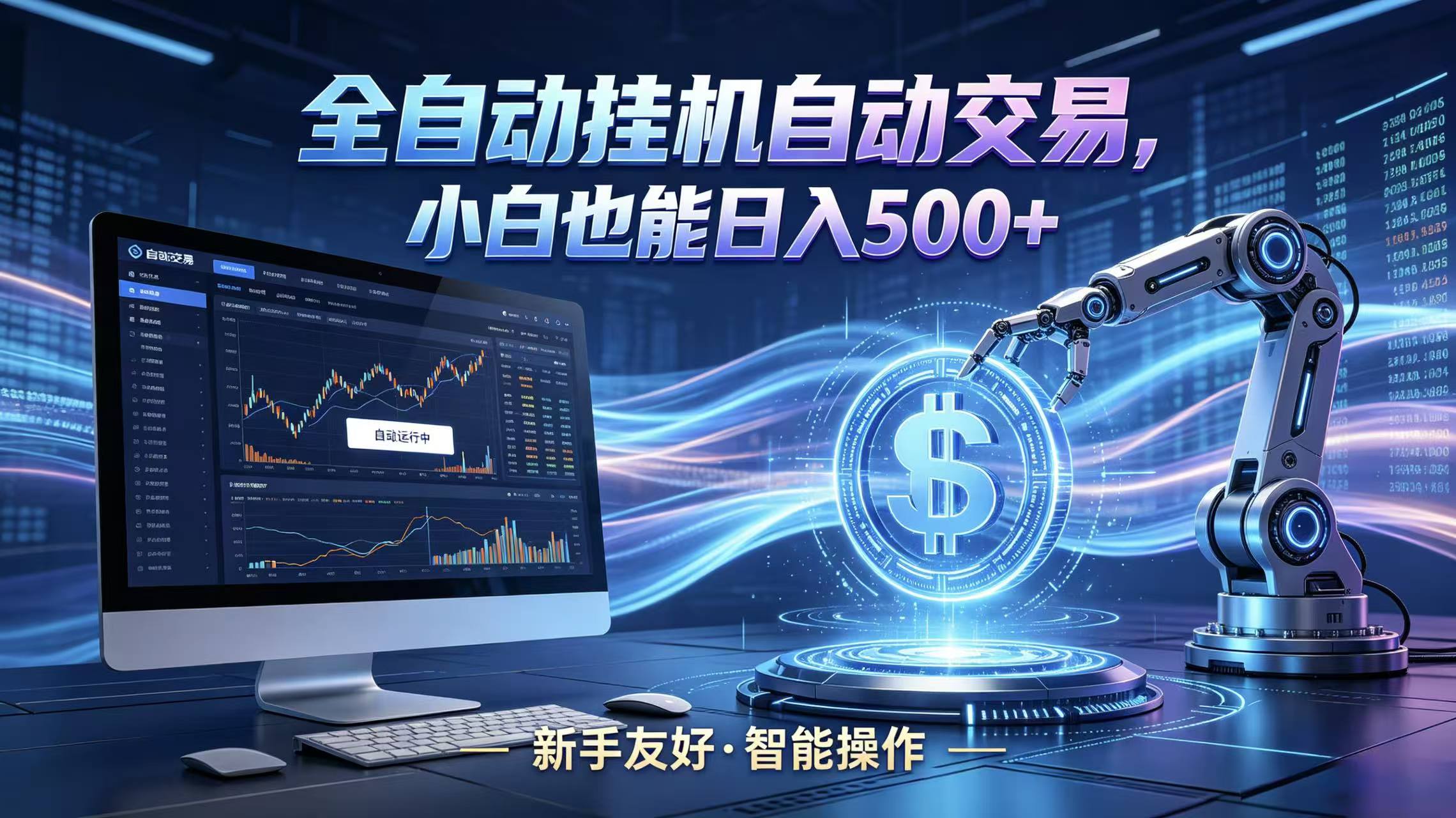 全新智能化交易助手，傻瓜式操作，小白也能快速上手，轻松实现日入500+-熊猫博客